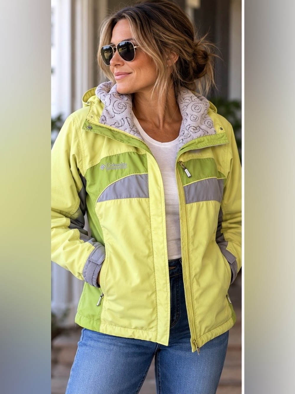 Vintage Y2K Columbia Authentic Issue Ski Jacket Women S Fleece Lined